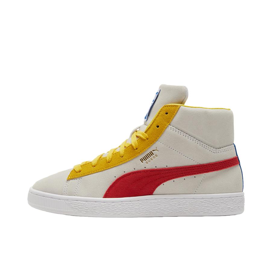 推荐商品：Puma/彪马 Suede MID Rugged Modheritage 板鞋 防滑耐磨轻便透气 米色/黄色