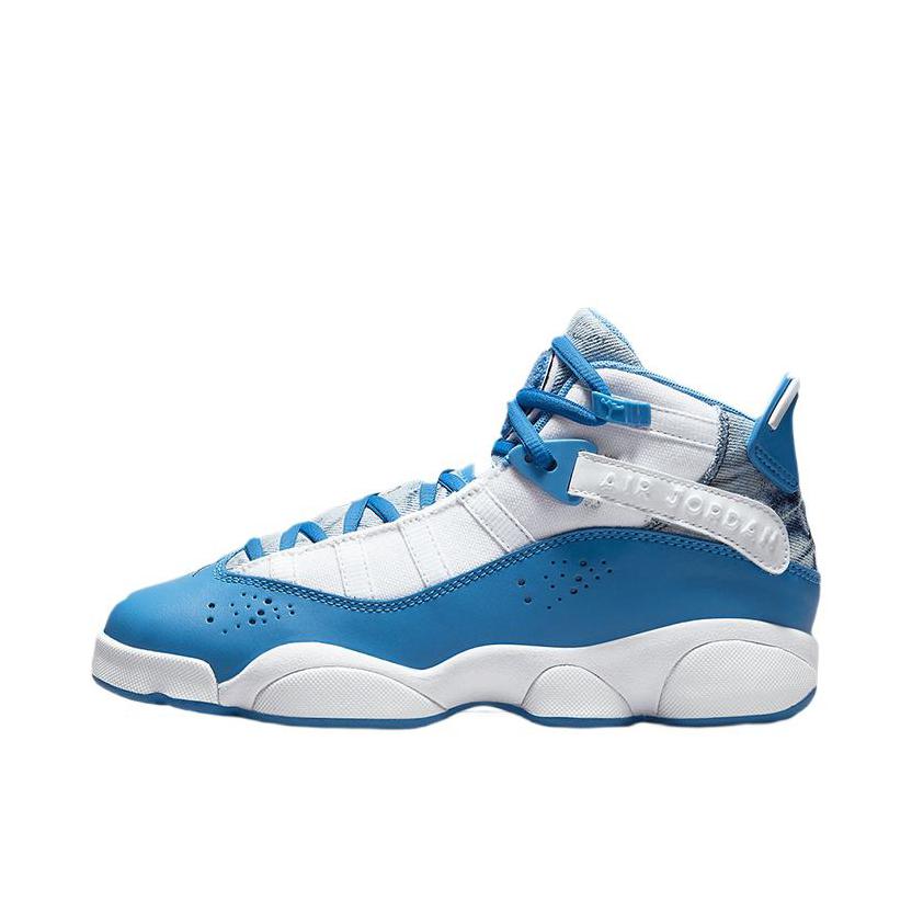 推荐商品：Air Jordan 6 Rings 六冠王 篮球鞋 zoom air缓震透气耐磨复古潮流百搭防滑包裹性 北卡蓝