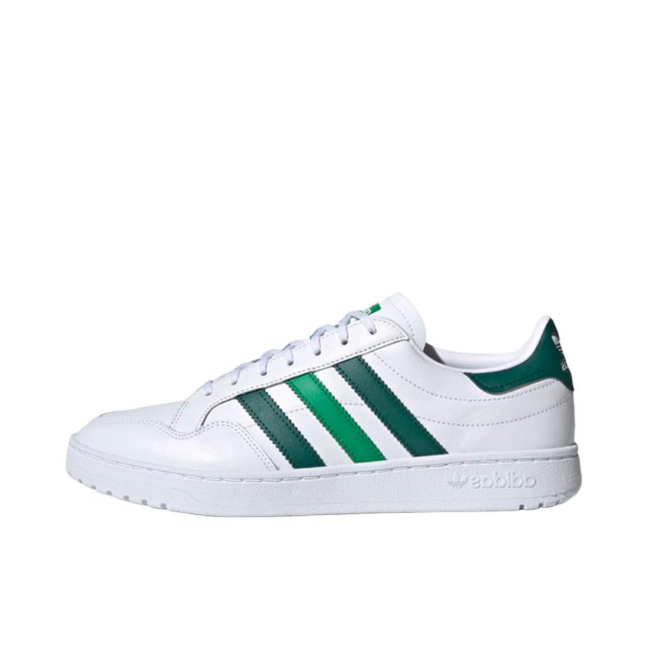 推荐商品：adidas Originals Team Court 板鞋 防滑耐磨轻便透气休闲舒适 白/深绿/浅绿