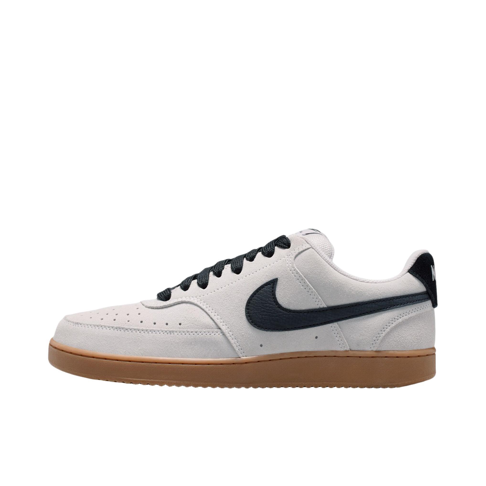 推荐商品：Nike Court Vision 板鞋 复古缓震抓地防滑轻便 苍野灰/黑色/橡皮中褐