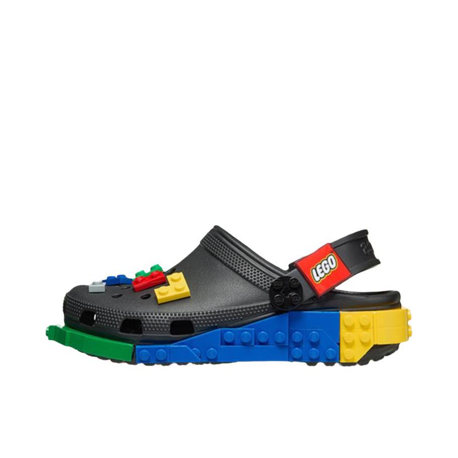 推荐商品：Crocs/卡骆驰 凉鞋 复古圆头厚底一脚蹬 212388 LEGO/乐高联名/黑色
