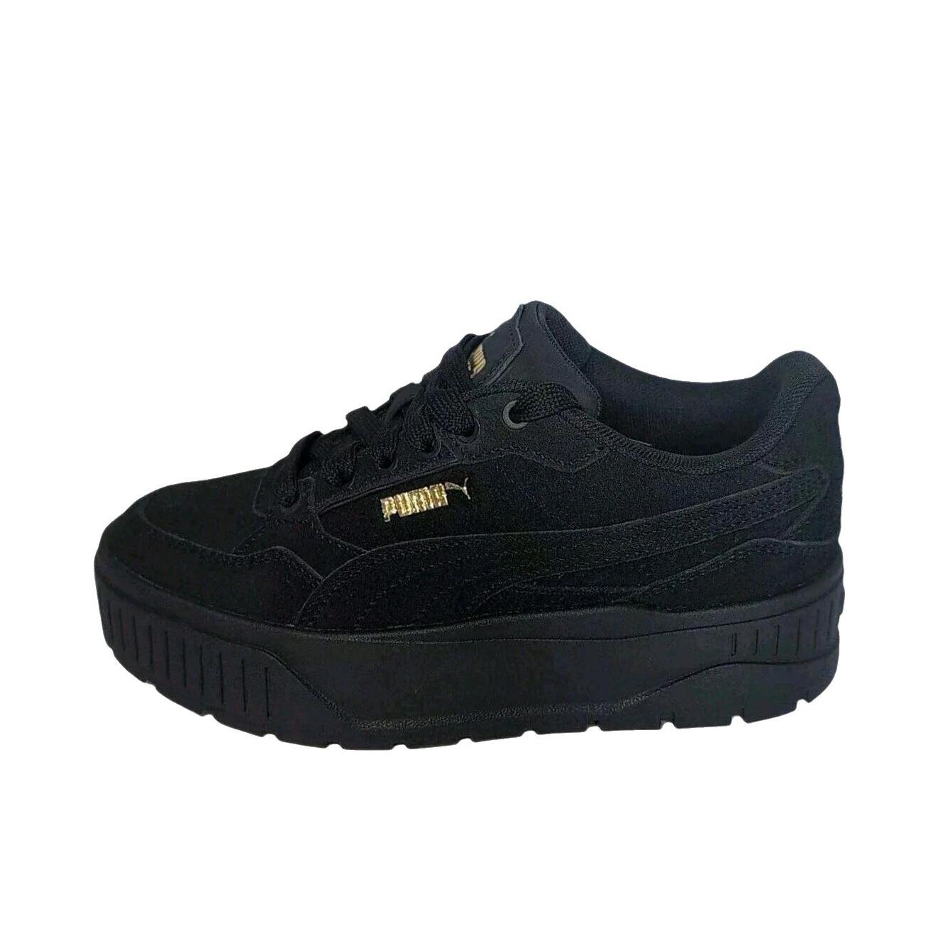 推荐商品：Puma/彪马 Karmen II Idol Suede 板鞋 厚底系带舒适低帮防滑耐磨轻便百搭复古时尚增高耐穿 男款/深黑色