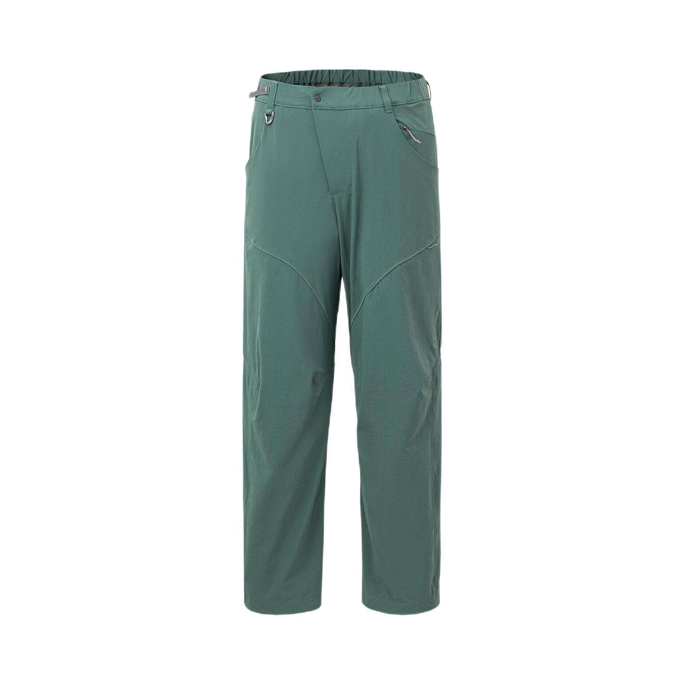 推荐商品：overcontour/等线 耐磨防泼透气运动长裤 R43U0105 碧波绿