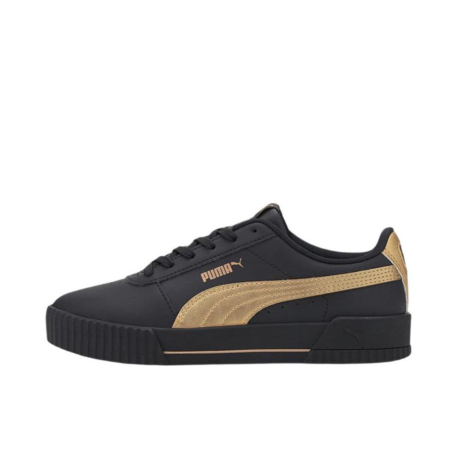 推荐商品：Puma/彪马 Carina Meta20 板鞋 复古厚底 黑色/金色