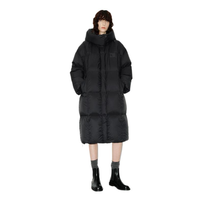 推荐商品：【陈丽君同款】MO&Co/摩安珂 防护风帽轻暖绒子羽绒服 女装 MBD4EIN018 黑