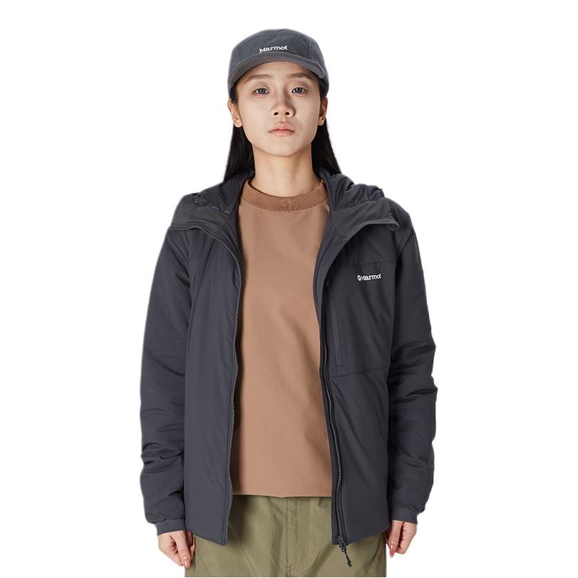 推荐商品：Marmot/土拨鼠 德纳里防泼水P棉轻量棉服 11110W25MIS004 灰牡蛎