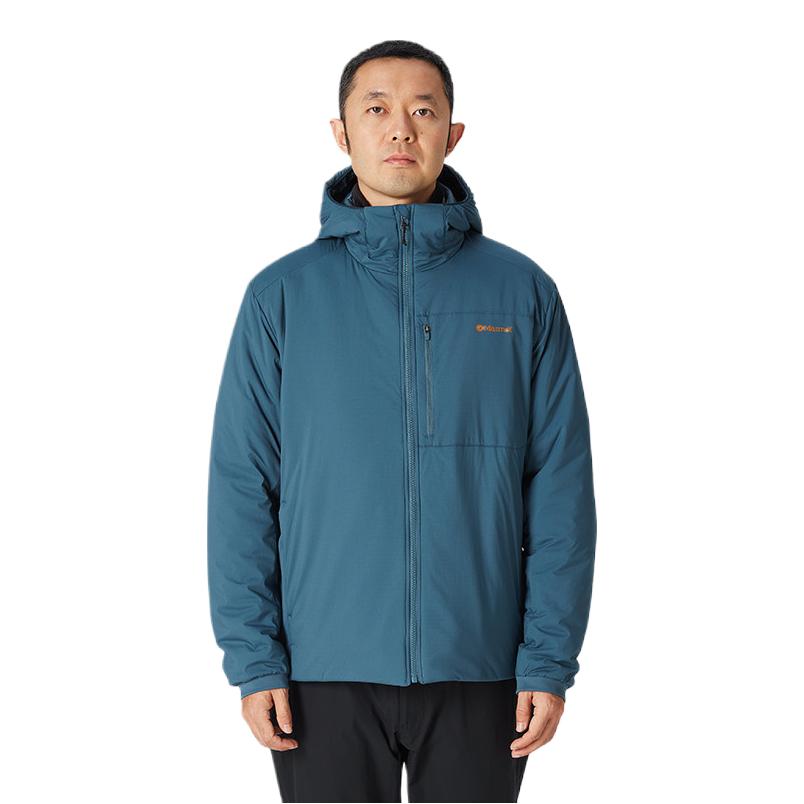 推荐商品：Marmot/土拨鼠 德纳里防泼水P棉轻量棉服 11110W25MIS004 猎星蓝