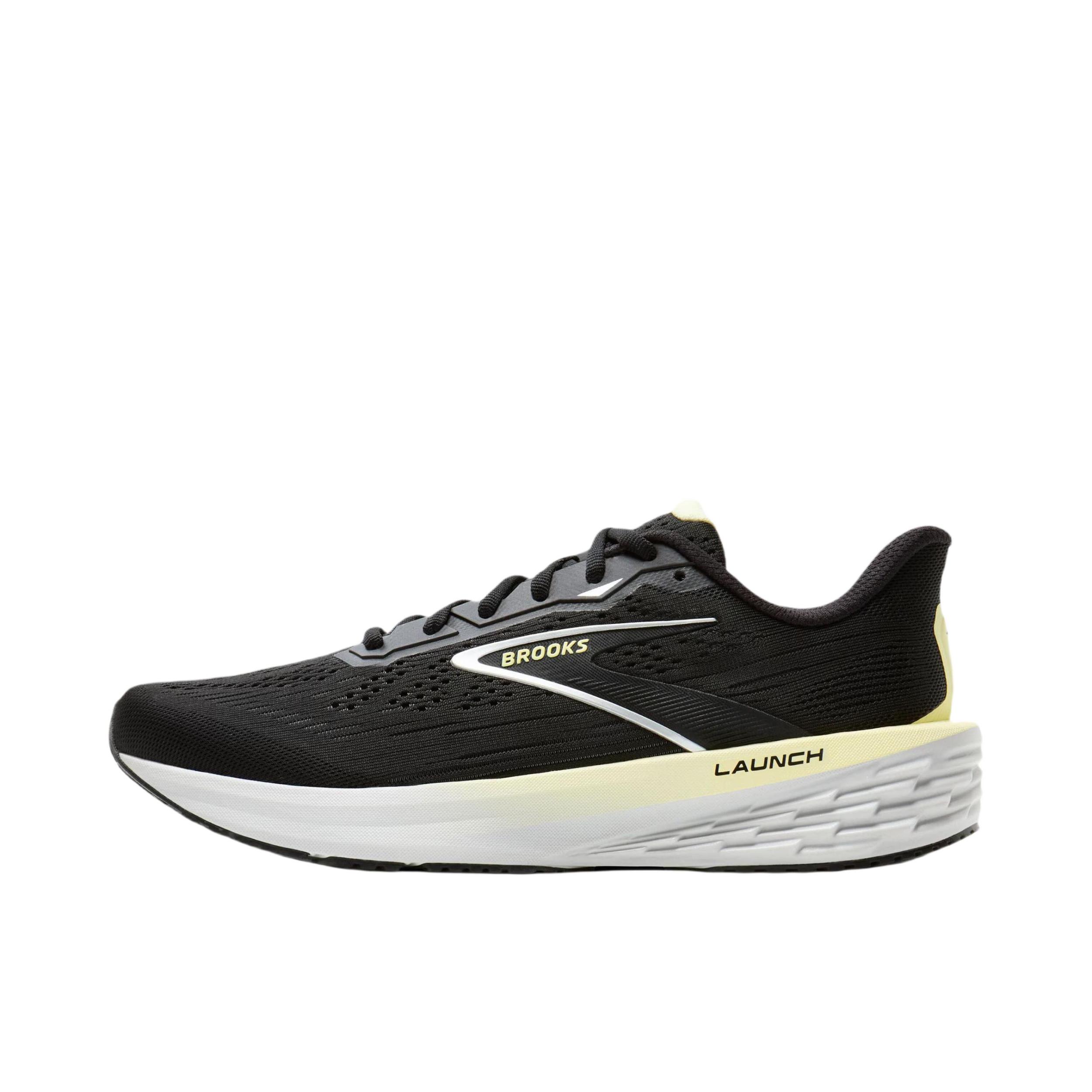 推荐商品：Brooks/布鲁克斯 Launch 12 跑鞋 舒适透气圆头缓震 黑色