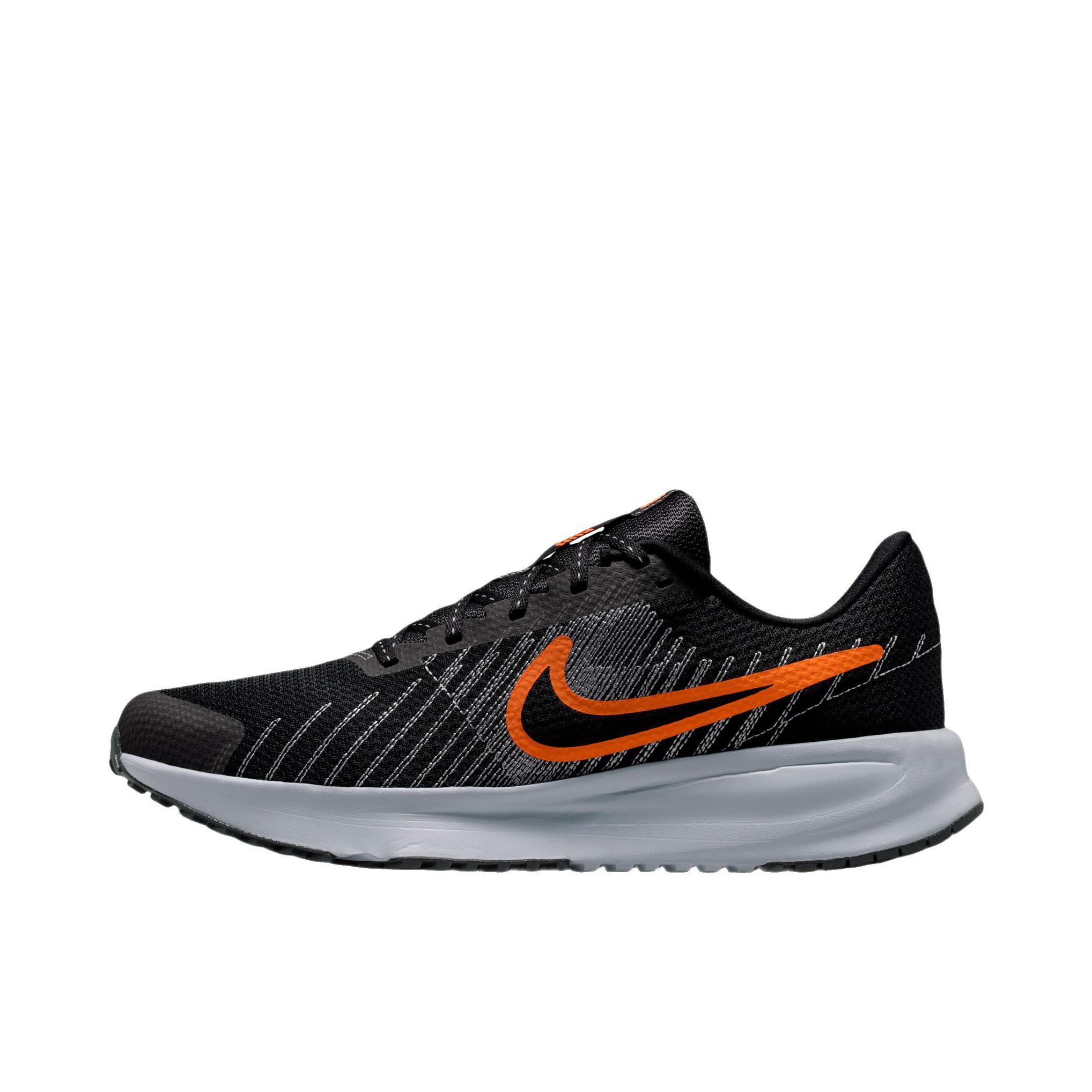 推荐商品：Nike RUN DEFY 跑鞋 低帮减震防滑耐磨系带平底抓地舒适百搭 黑色/荷兰橙/狼灰色