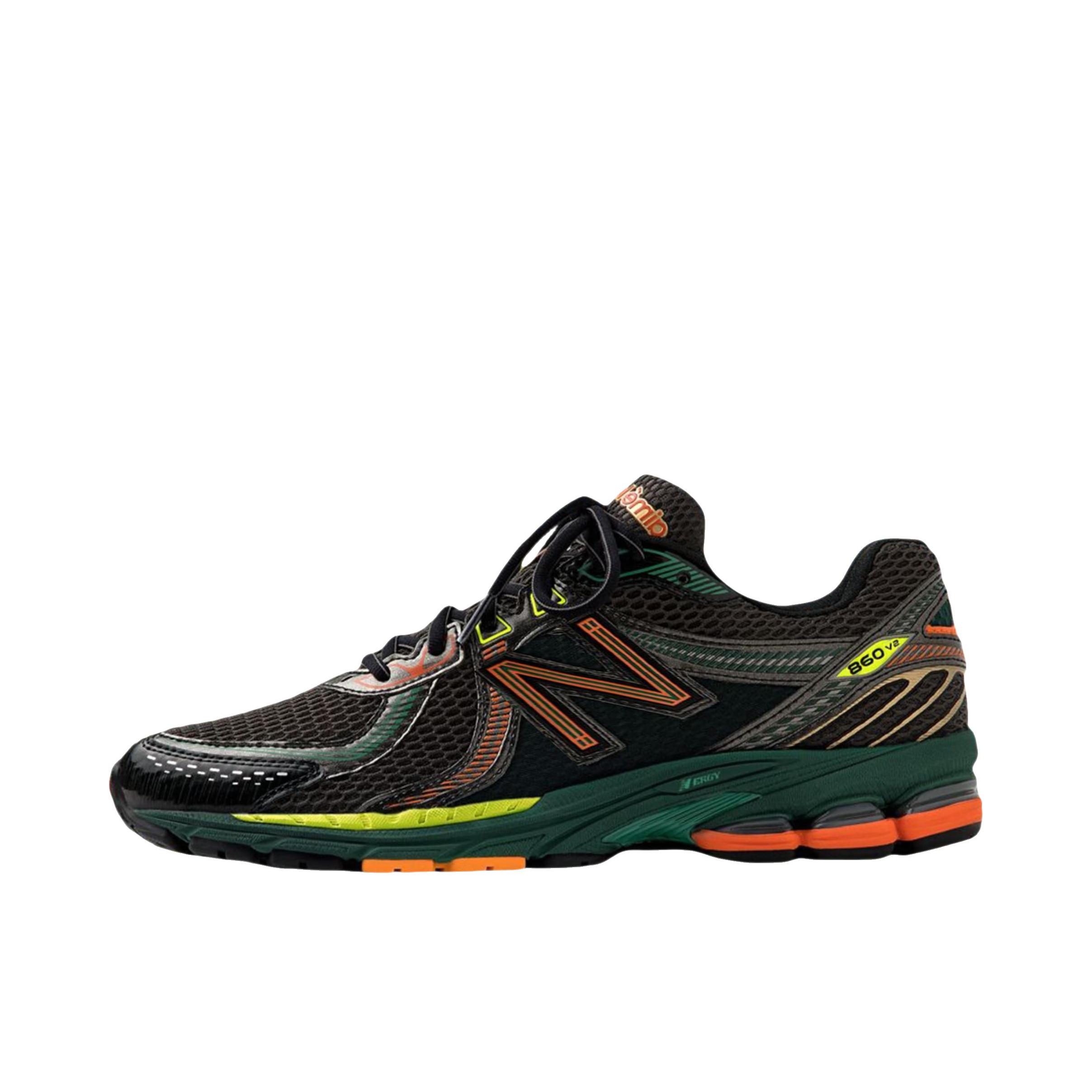 推荐商品：New Balance 860 跑鞋 网面透气防滑耐磨舒适轻便缓震复古 AIME LEON DORE联名/D宽/黑色/红色