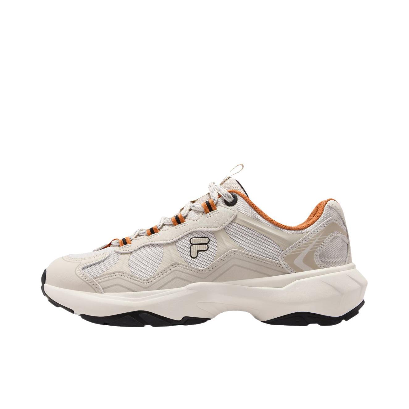 推荐商品：FILA/斐乐 GRAVEL 机能 休闲 系带 低帮 跑鞋 豆腐白/雾灰色