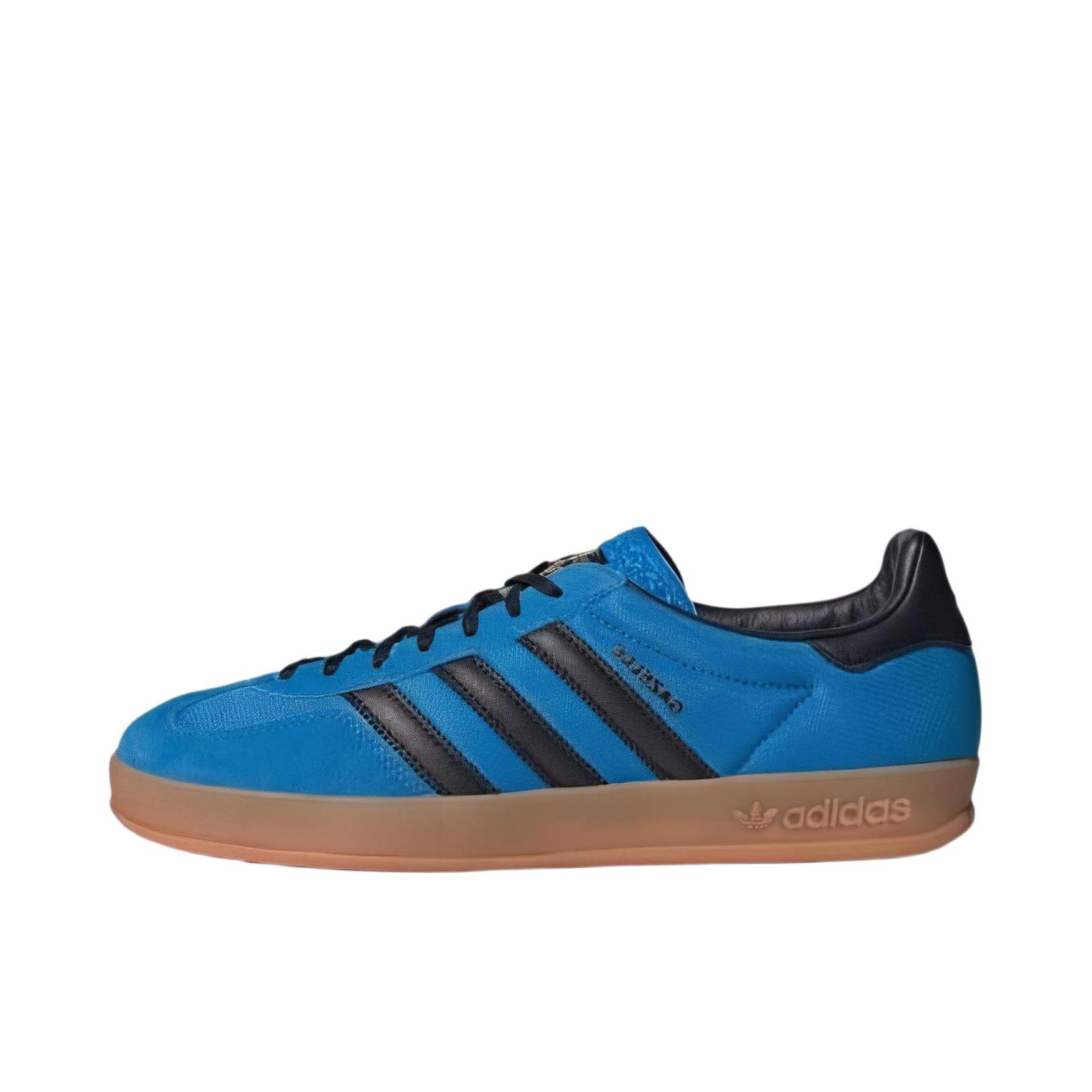 推荐商品：adidas Originals Gazelle T头鞋 德训鞋 板鞋 轻便复古薄底舒适百搭减震耐磨贴合圆头 天蓝色/黑色