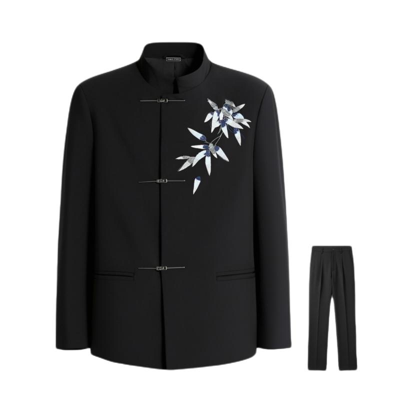 推荐商品：TUIMAO STUDIO 2026SS 新中式刺绣高级感长袖休闲套装 TS-CPW68C58 黑