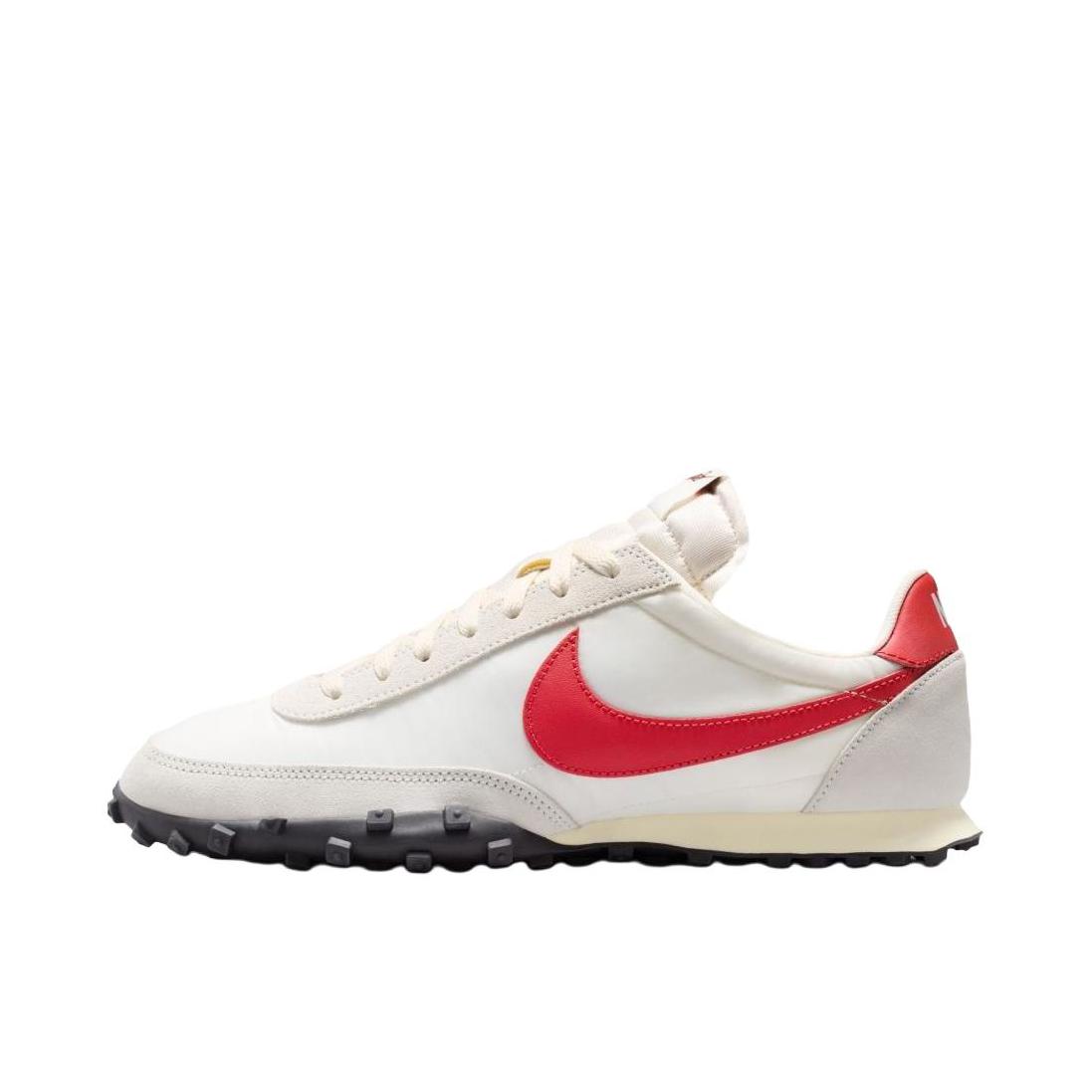 推荐商品：Nike Waffle Racer 跑鞋 防滑耐磨舒适透气织物运动绒面革 白色