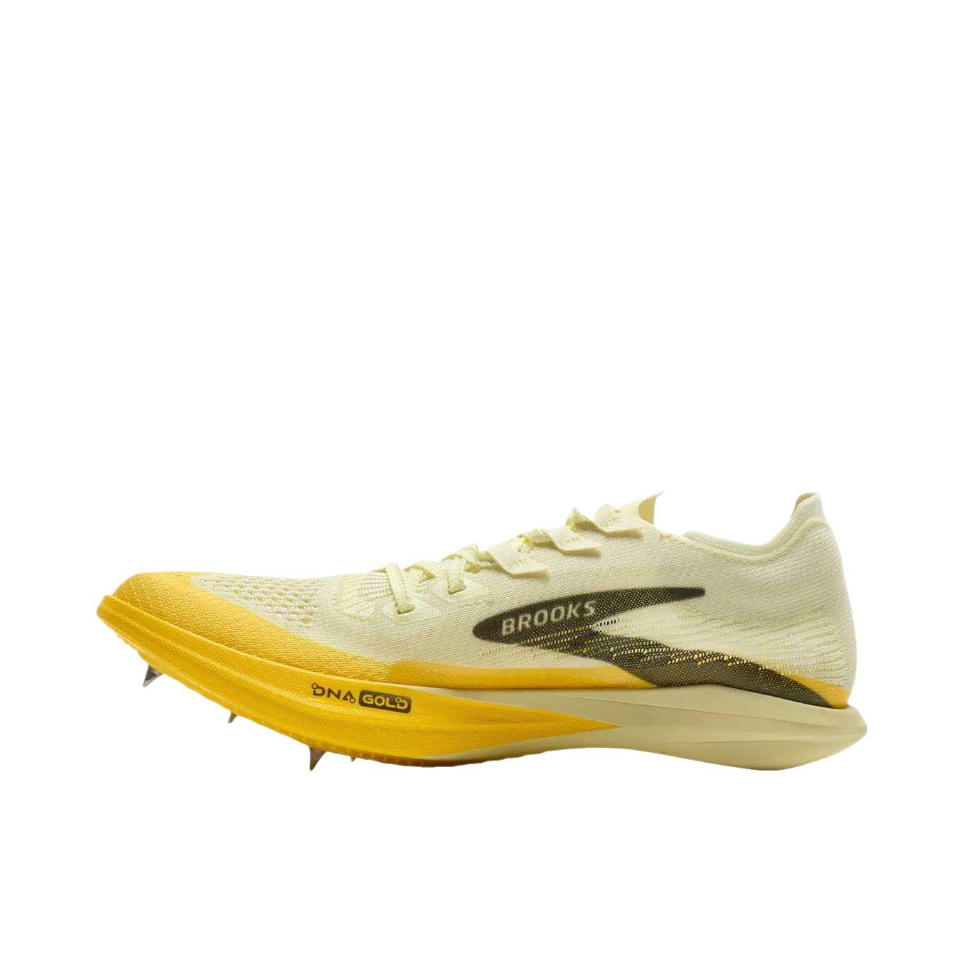 推荐商品：Brooks/布鲁克斯 Hyperion Elite LD 2 跑鞋 系带厚底减震低帮 荧光黄/赛博黄/黑色