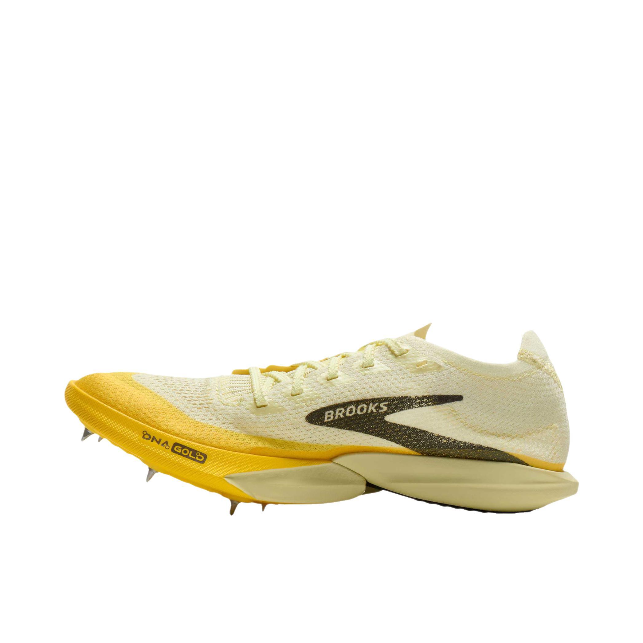 推荐商品：Brooks/布鲁克斯 Hyperion Elite MD 2 跑鞋 低帮系带厚底圆头 荧光黄/赛博黄/黑色