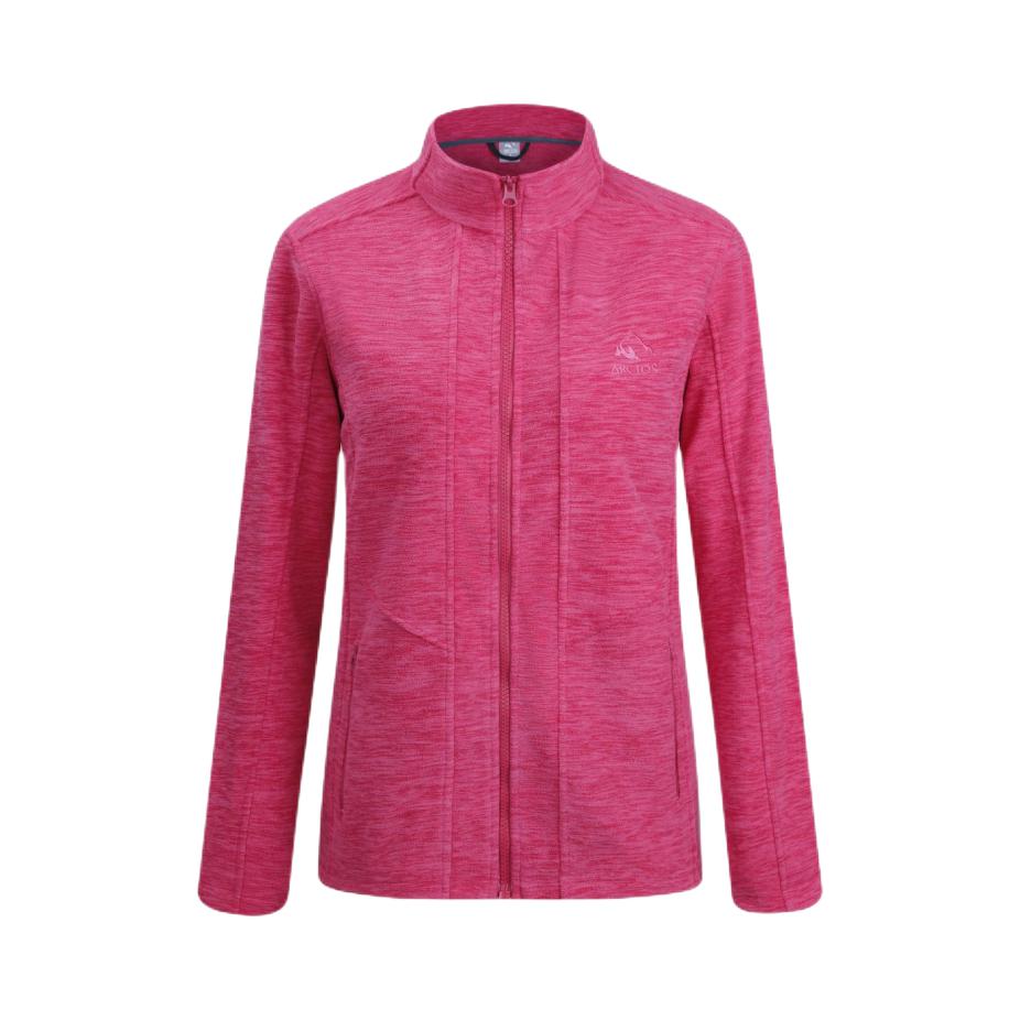 推荐商品：Arctos/极星 防风保暖加绒加厚内胆抓绒衣 AGJD22508 玫红/女