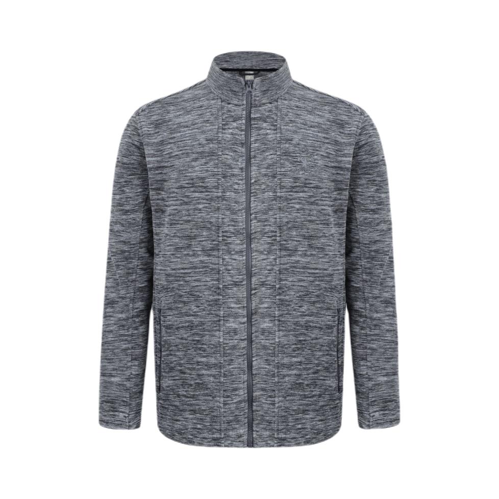 推荐商品：Arctos/极星 防风保暖加绒加厚内胆抓绒衣 AGJD22508 麻灰/男