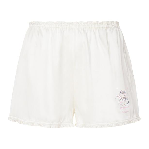 推荐商品：SILKY MIRACLE 桑蚕丝中腰三分休闲短裤 女装 TR-HK/31/1012/876/2 象牙白