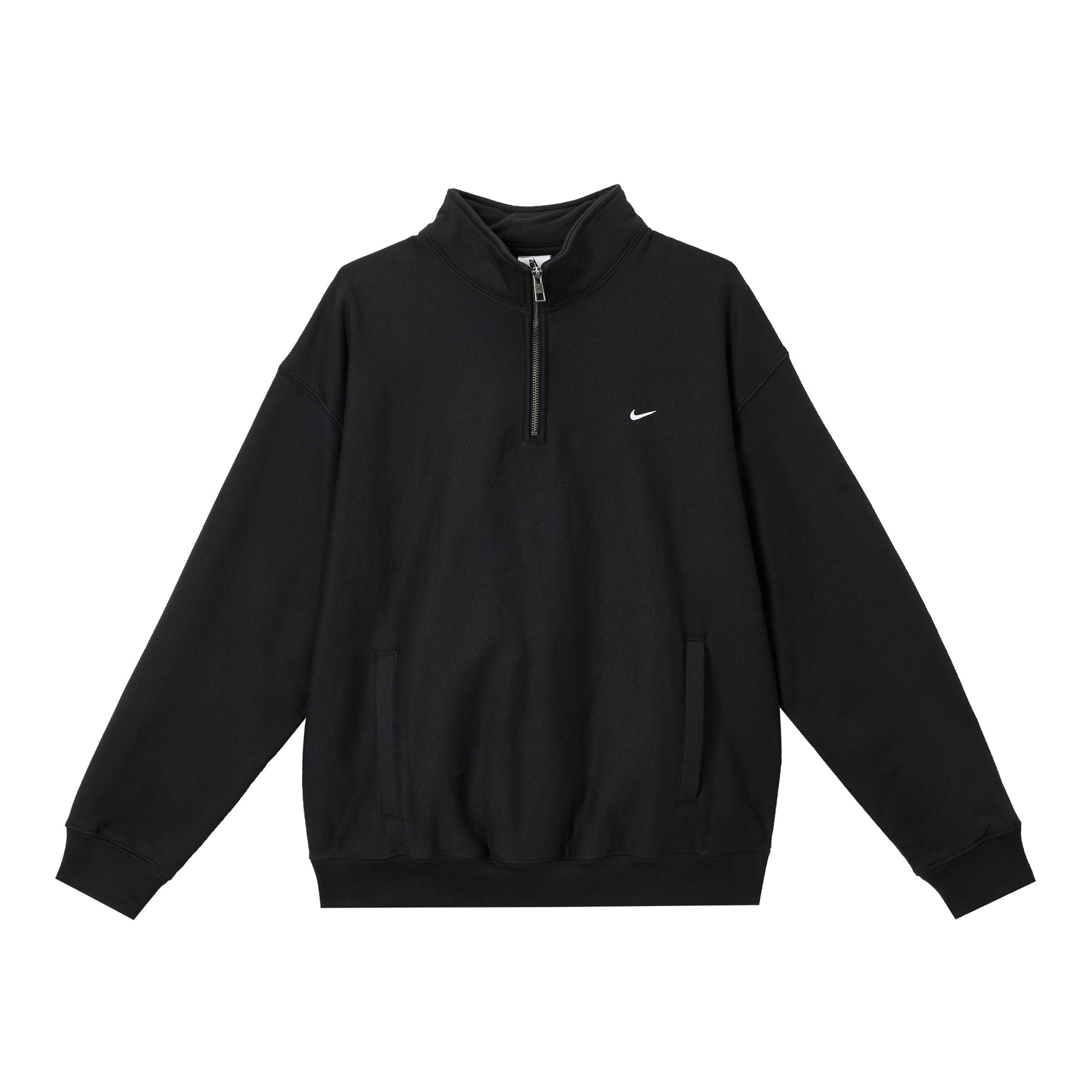 Nike/耐克 套头拼接耐磨立领针织衫 HV1095 黑/白