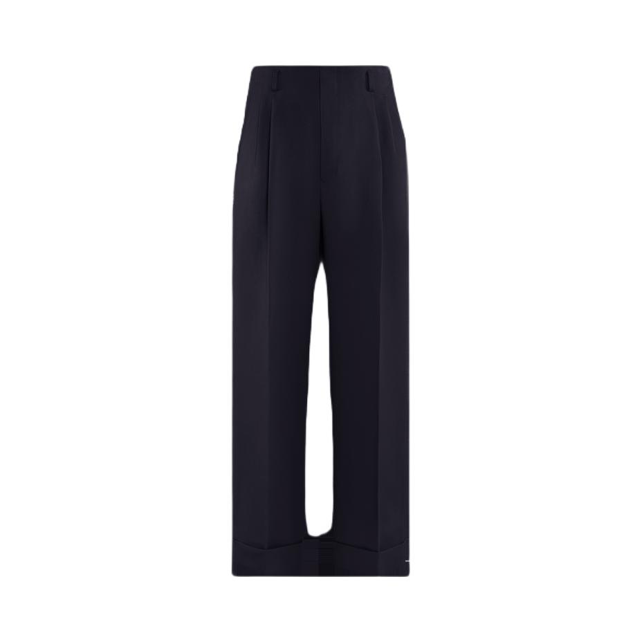 推荐商品：CULTUM 透气直筒纽扣高腰西装裤 54001-K 藏蓝