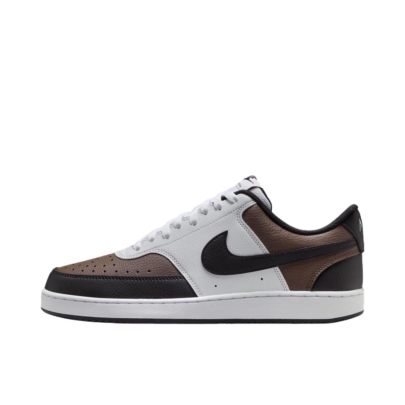 推荐商品：Nike Court Vision 板鞋 复古缓震抓地防滑轻便 棕色/黑色