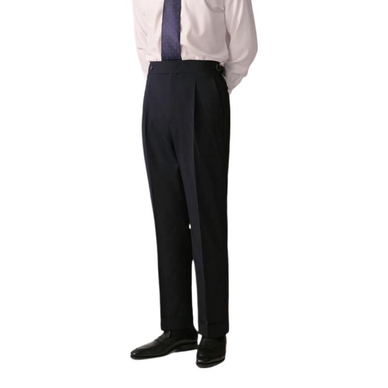 推荐商品：CULTUM 修身羊毛精纺西装裤 243004-K 蓝黑