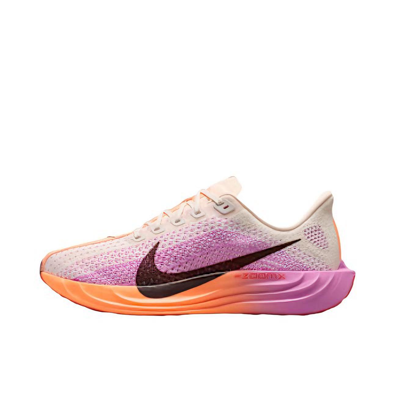 推荐商品：Nike Pegasus Plus 超级飞马 跑鞋 透气耐磨回弹织物支撑减震训练竞速贴合 粉色/白色/浅品红/亮深红/图腾黑紫