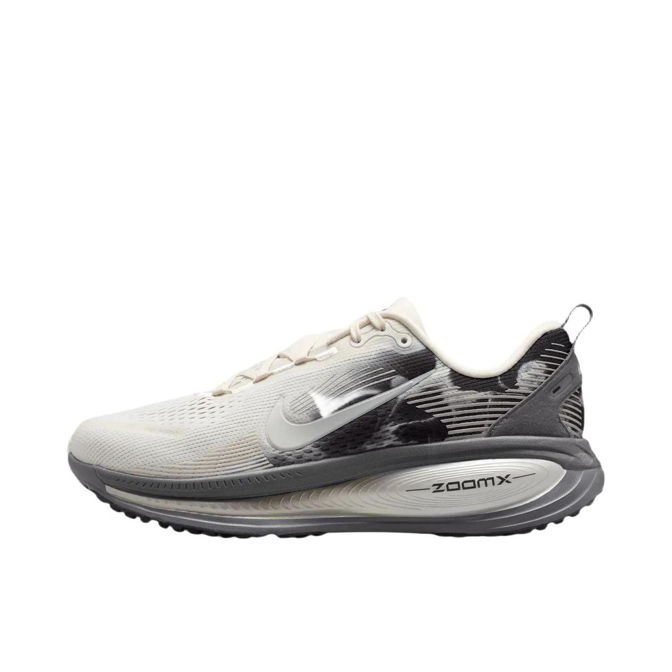 推荐商品：Nike Vomero 18 跑鞋 减震防滑低帮厚底训练轻便短跑贴合防水 白色/灰色