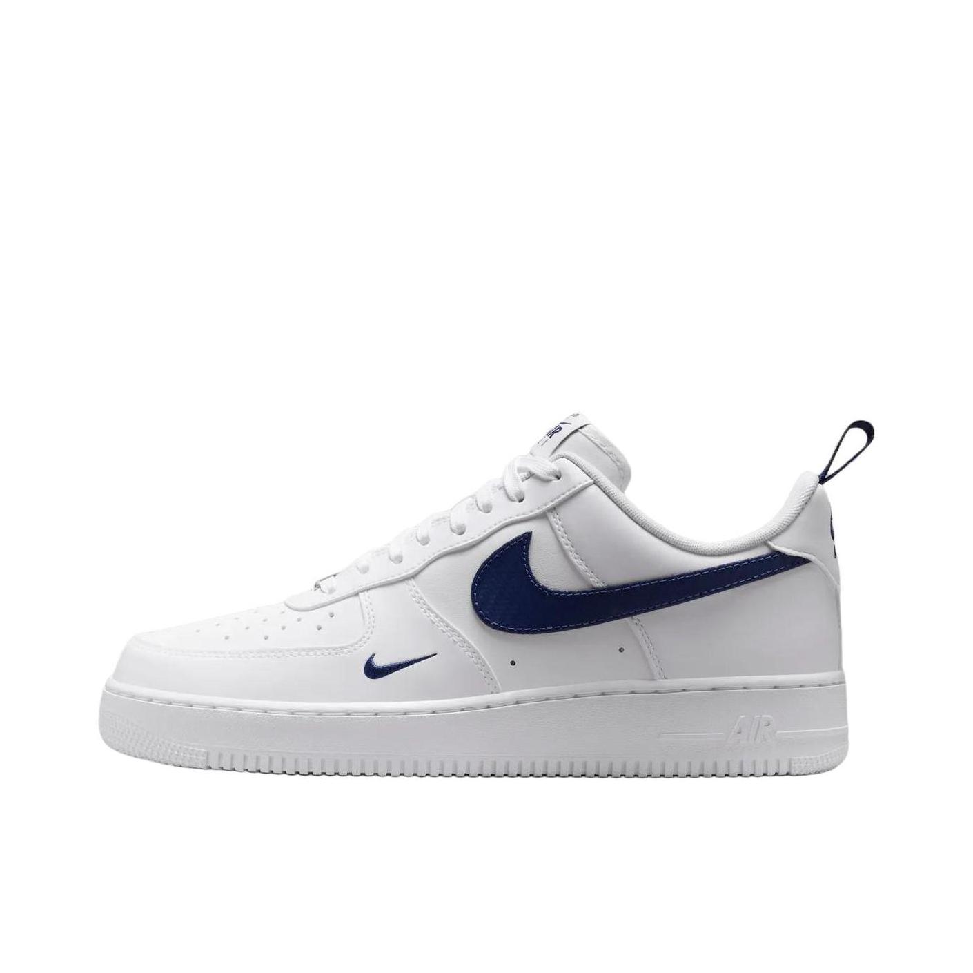推荐商品：Nike Air Force 1 空军一号 板鞋 轻便舒适百搭耐磨防滑复古 奶白色/藏蓝色