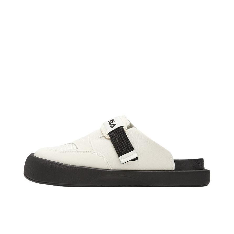 推荐商品：FILA/斐乐 SMILA 摩登 拖鞋 一脚蹬防滑户外时尚潮流简约休闲百搭舒适 女款/甜玉米黄/黑色