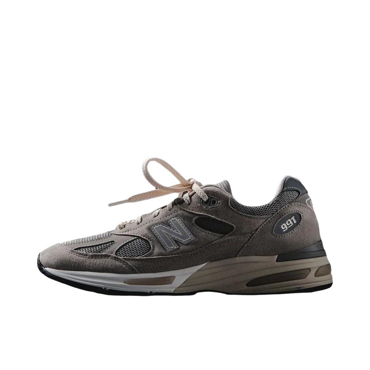 推荐商品：New Balance 991 v2 跑鞋 防滑耐磨网布透气绒面皮合成革舒适圆头复古贴合  KITH联名/D宽/元祖灰