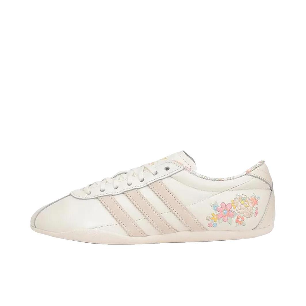推荐商品：adidas Originals Tokyo 运动休闲鞋 德训鞋 防滑耐磨舒适低帮圆头平跟复古时尚百搭薄底  Liberty London联名/米色/白色