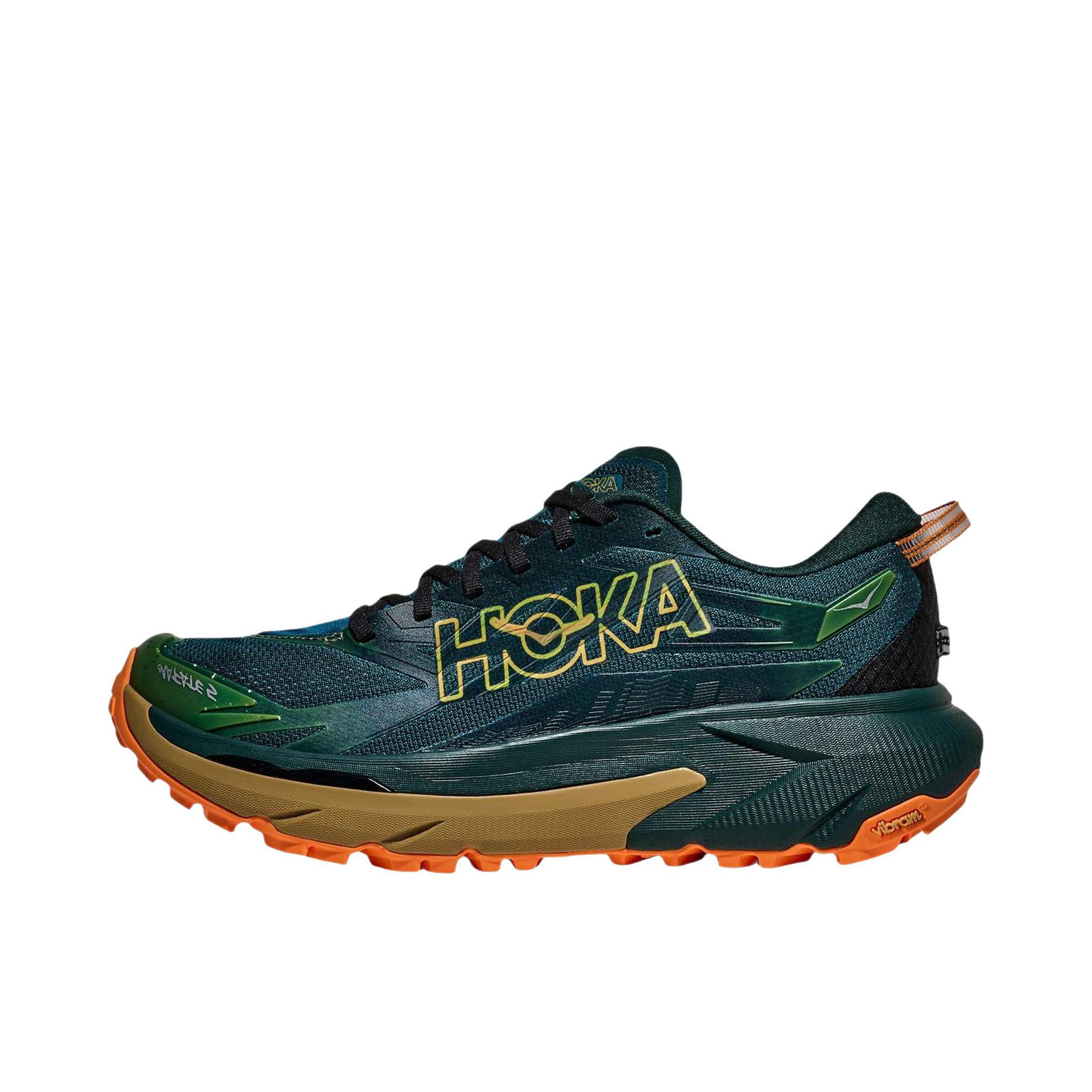 推荐商品：HOKA ONE ONE 马法特 5 MAFATE 5 越野跑鞋 公路透气复古超轻 绿色