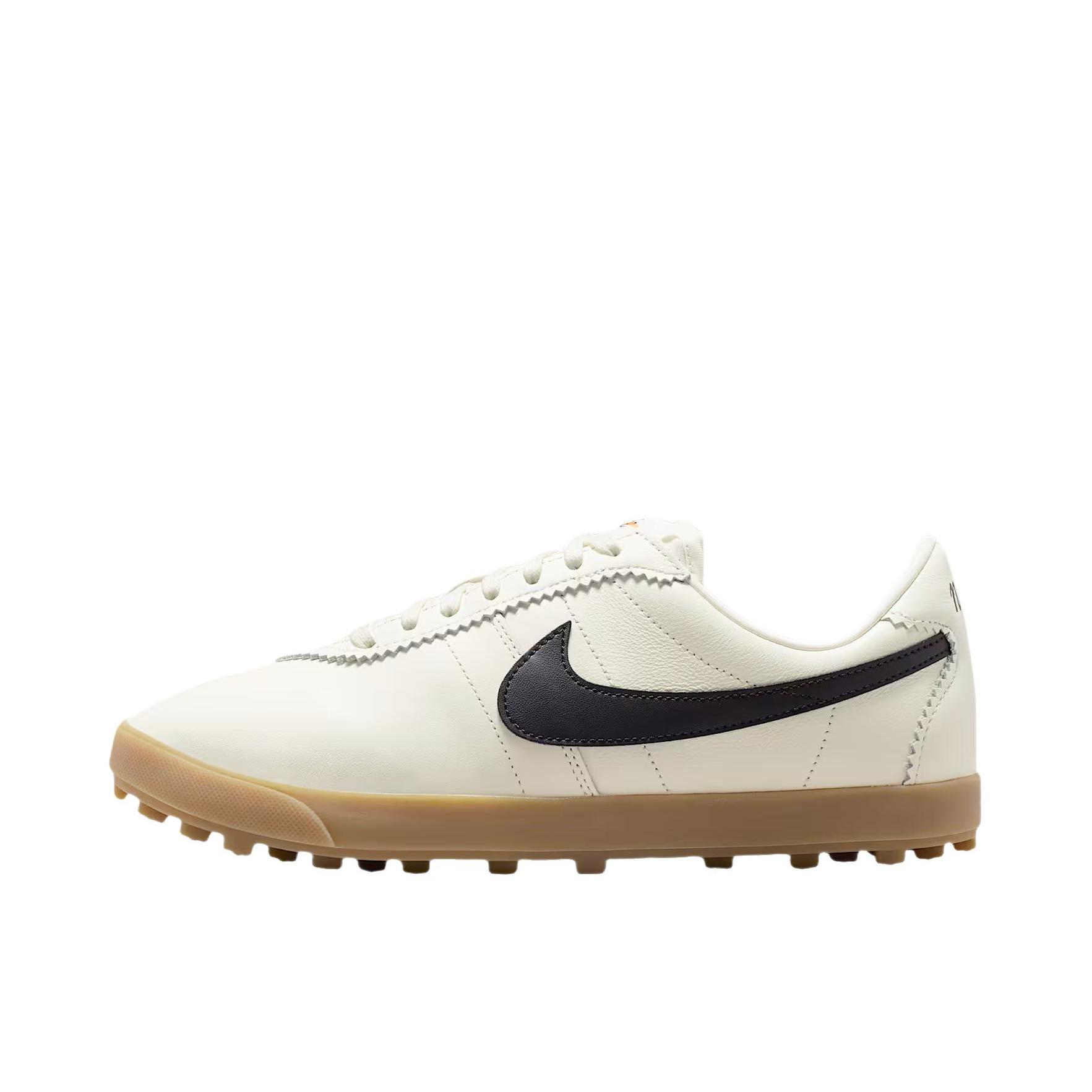 推荐商品：Nike Waffle Trainer 2 SE 板鞋 皮革抓地日常柔软 帆白色/胶黄色/黑色