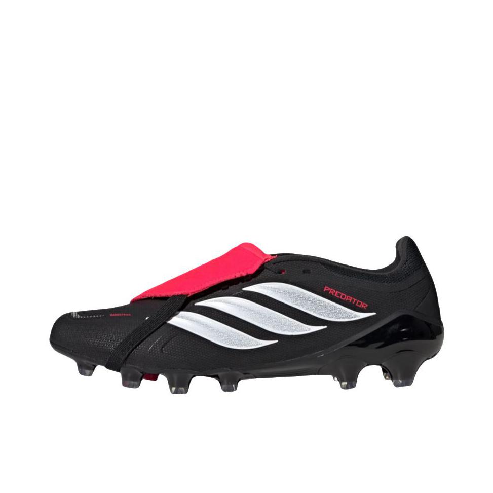 推荐商品：adidas Predator League 2G/3G AG 中端 胶质短钉 人造草皮 柔软耐磨防滑 足球鞋 核心黑/云白色/亮红色