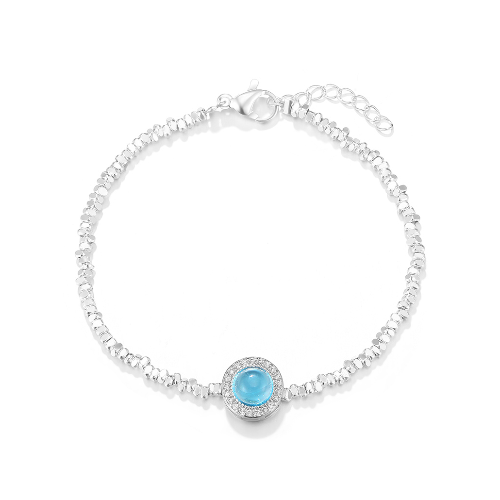 推荐商品：珂里 碎银圆珠合金手链 JGS8474