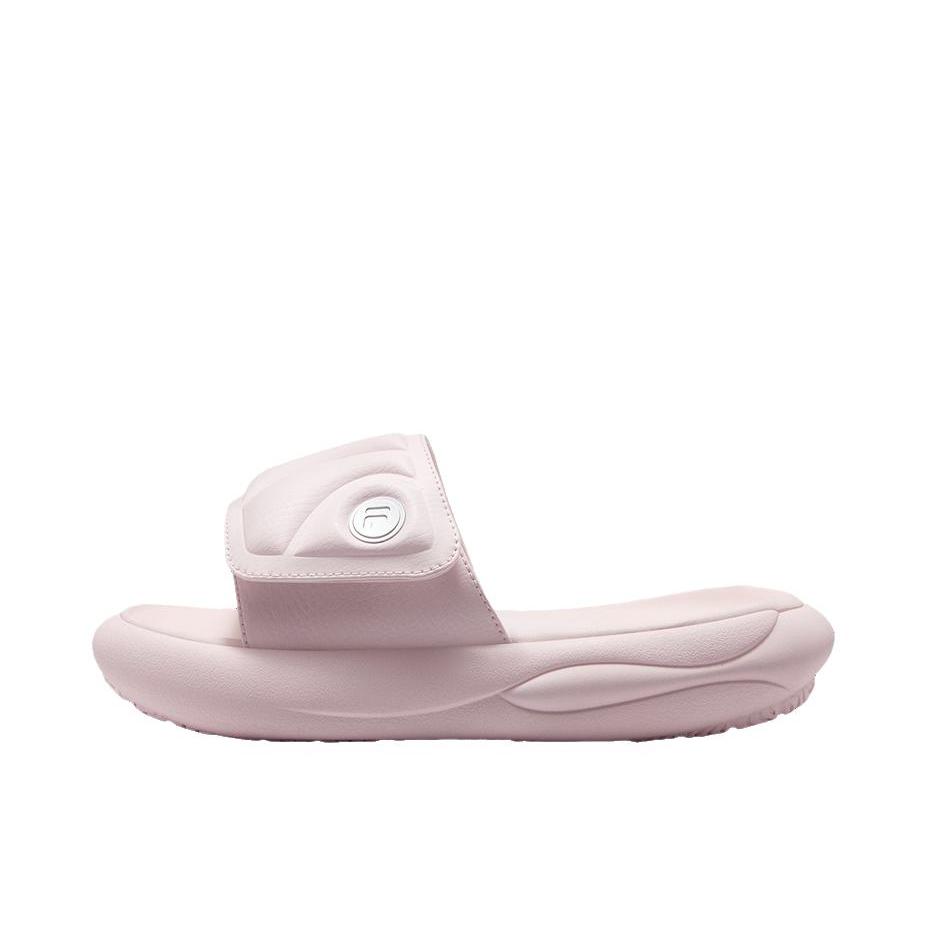 推荐商品：FILA/斐乐 Zip Up Slipper 防滑耐磨 简约百搭 夹芯 静音一字 拖鞋 女款/朴雾嫩粉