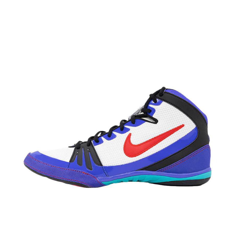 推荐商品：Nike Freek 防滑 耐磨 中帮 系带 训练鞋 蓝色/白色/红色