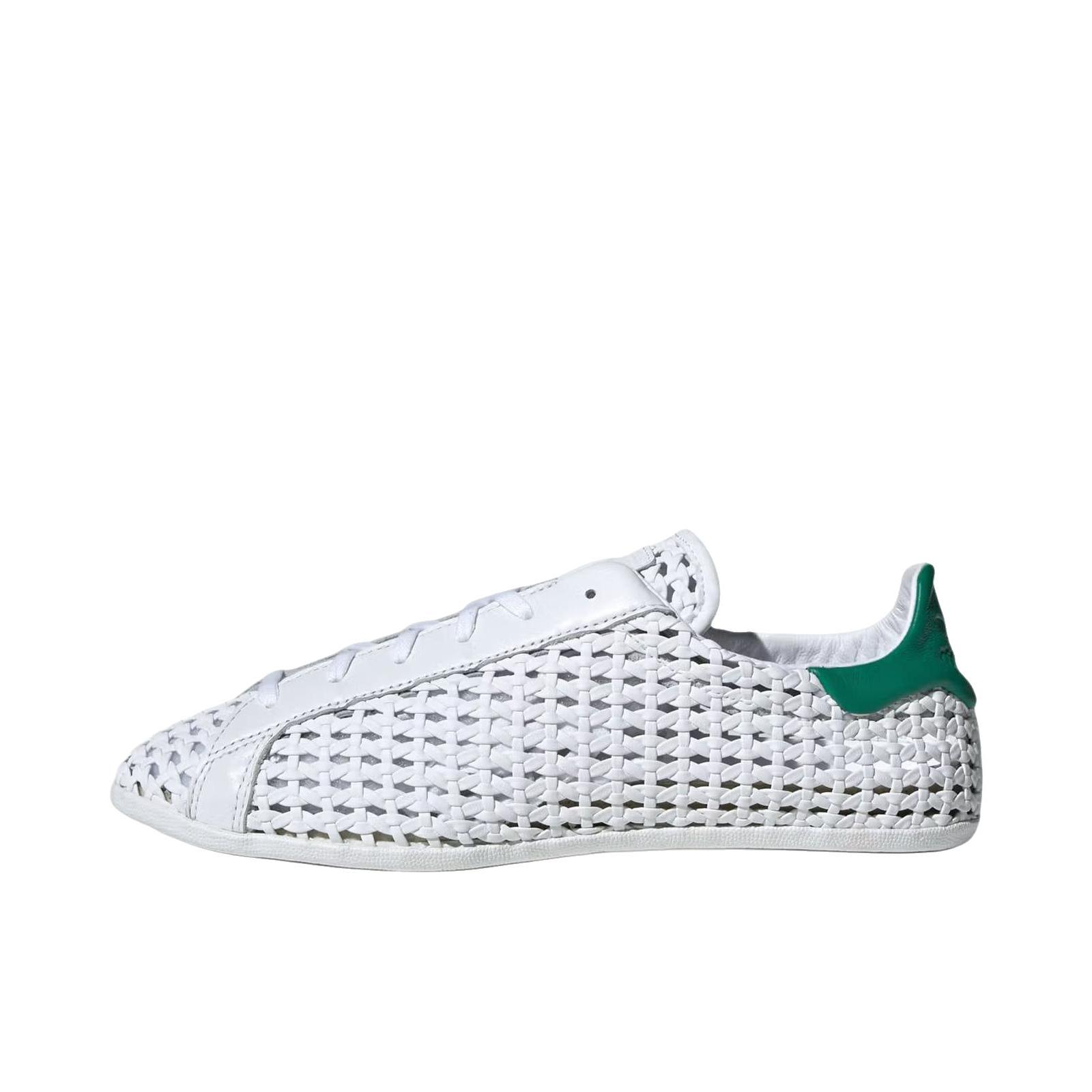 推荐商品：adidas Originals STAN SMITH Lo Pro 板鞋 百搭系带圆头平跟薄底 珍珠白/绿色