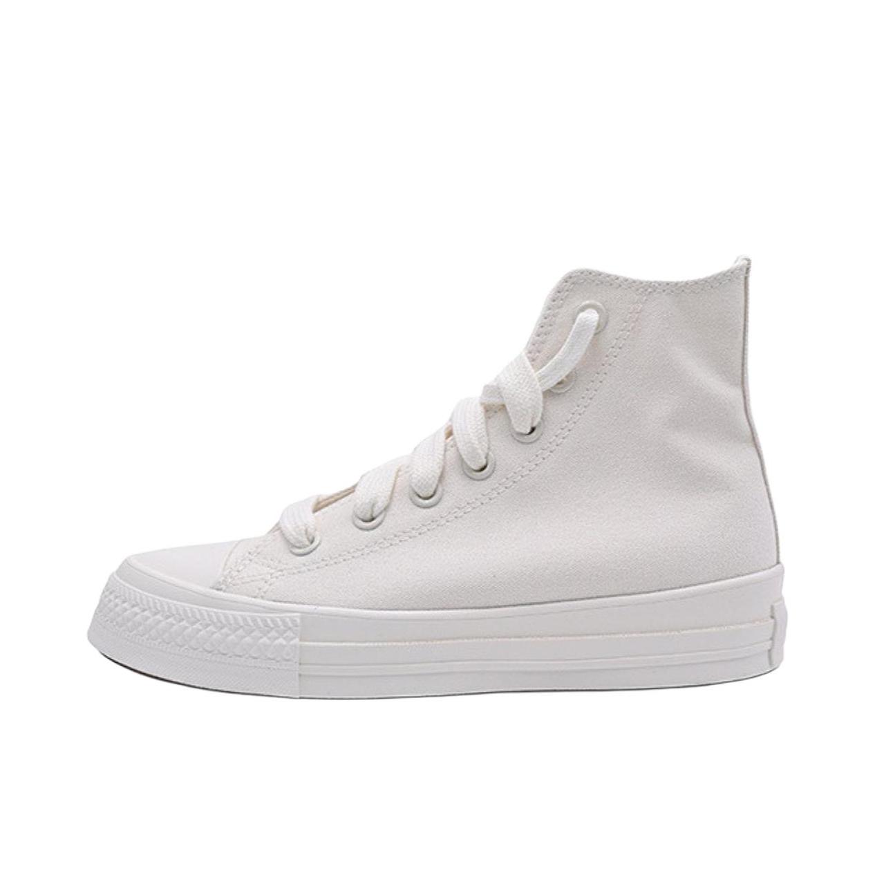 推荐商品：Converse/匡威 Throwback 帆布鞋 舒适百搭圆头厚底 白色