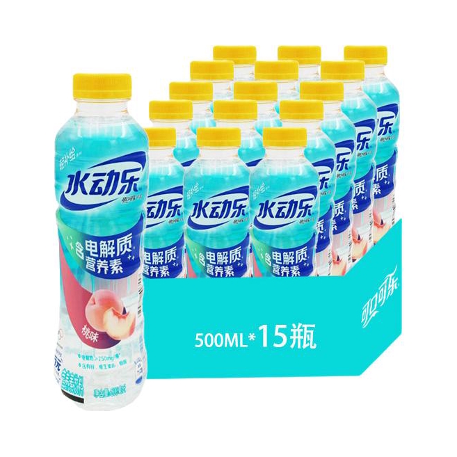 推荐商品：水动乐 桃味 500ml 电解质营养素饮料 瓶装