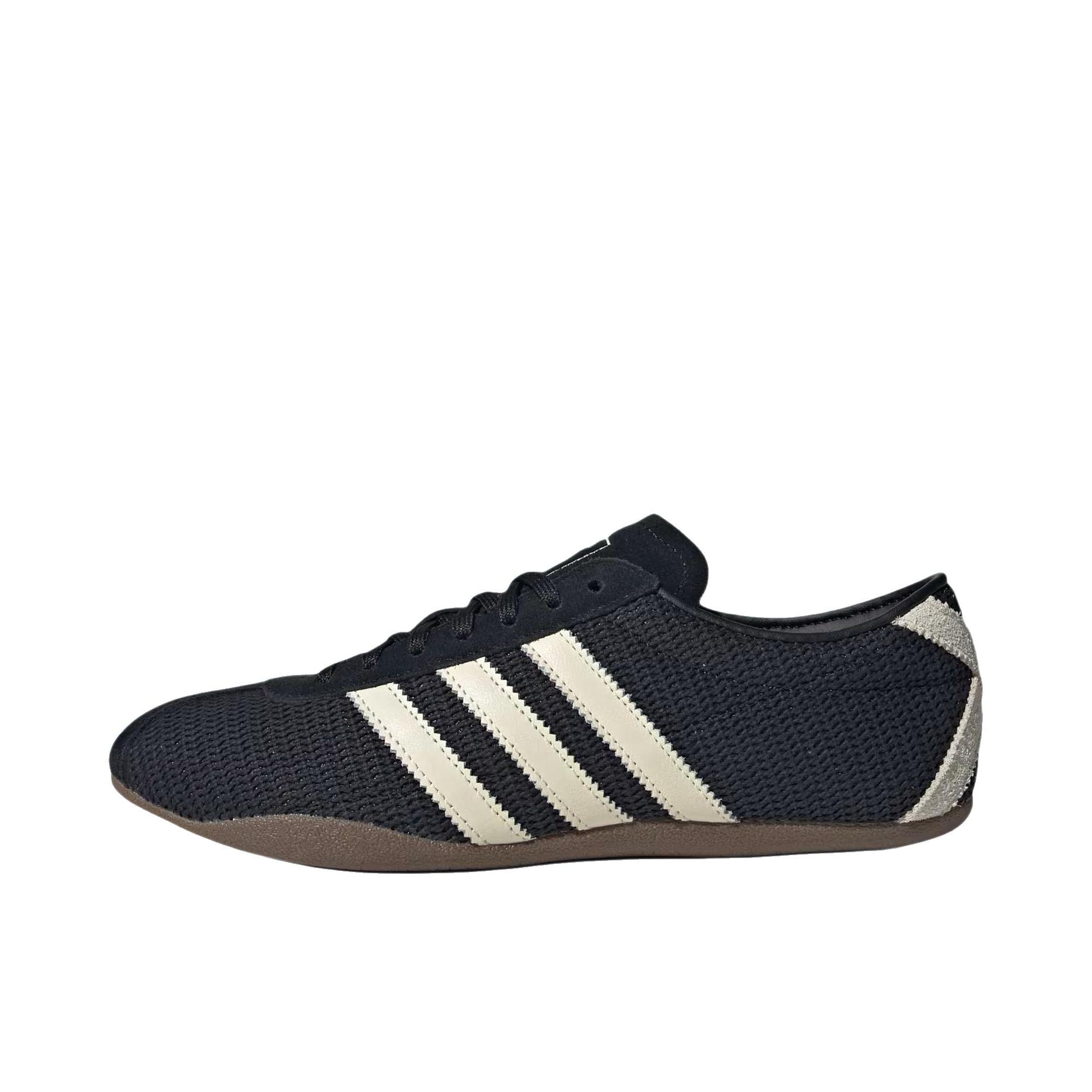 推荐商品：adidas Originals Tokyo 运动休闲鞋 德训鞋 防滑耐磨舒适低帮圆头平跟复古时尚百搭薄底 深黑色