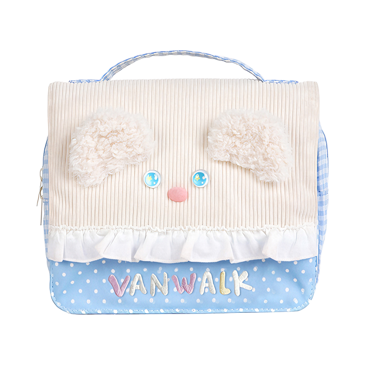推荐商品：VANWALK/出走 lucky pony 可爱创意便携百搭旅行涤纶洗漱出行收纳包化妆包