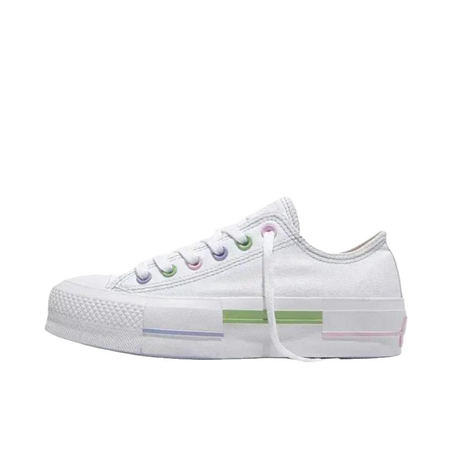 推荐商品：Converse/匡威 All Star Lift 帆布鞋 多巴胺厚底圆头 白色
