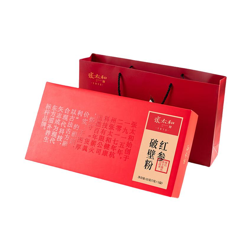 推荐商品：张太和 红参破壁粉 礼盒装
