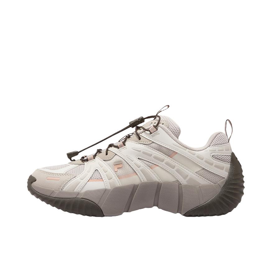 推荐商品：FILA/斐乐 BONE II 机能 低帮 抽绳 脊骨鞋 老爹鞋 女款/奶白色/贝利尼粉