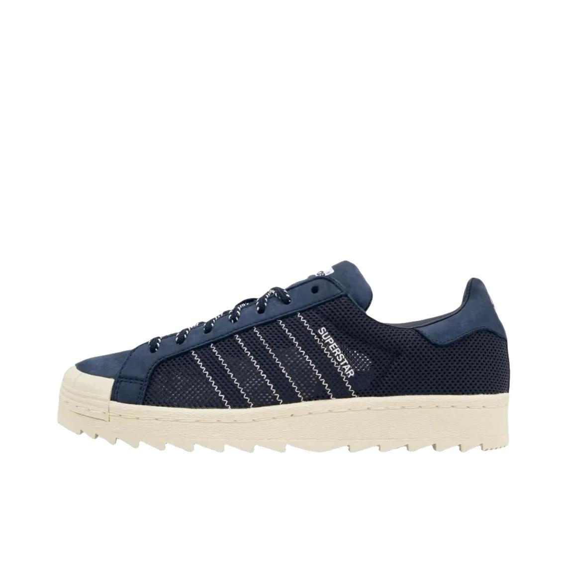 推荐商品：【宋雨琦同款】 adidas Originals Superstar 板鞋 轻便贝壳头薄底舒适百搭耐磨复古 CLOT联名/蓝色