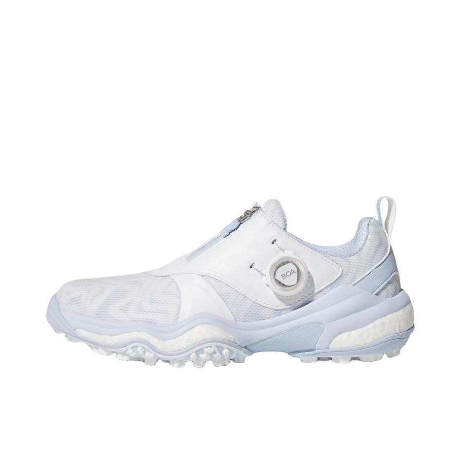 推荐商品：adidas CODECHAOS 25 BOA 防滑 耐磨 平跟 高尔夫鞋 女款/白色/晶蓝色