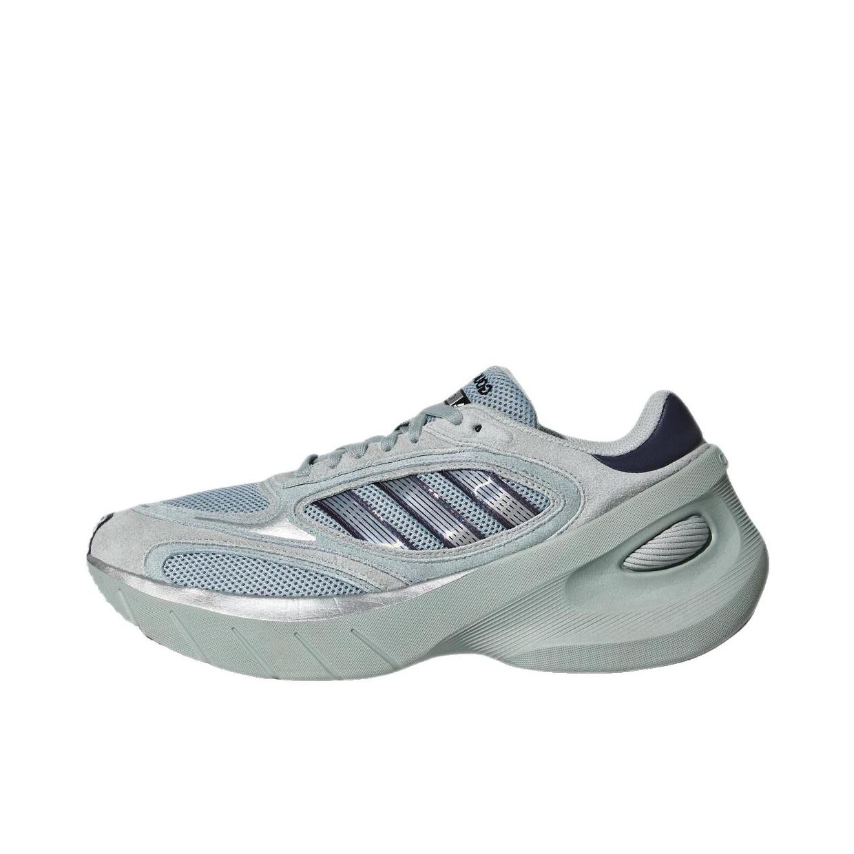 推荐商品：adidas Originals Adizero Goukana 运动休闲鞋 低帮减震防滑厚底支撑贴合 奇妙浅灰/绿色/奇迹银/极光青灰